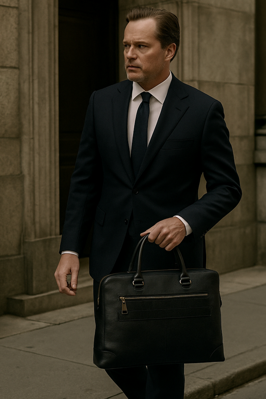 Slim Leather Briefcase