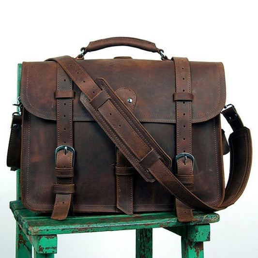 The Diplomat Leather Briefcase