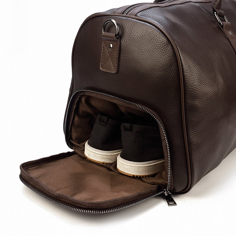 Antar Leather Weekender Duffle Bag - Dixvitas Wallets