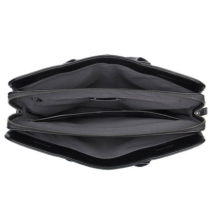 Slim Leather Briefcase - Dixvitas Wallets
