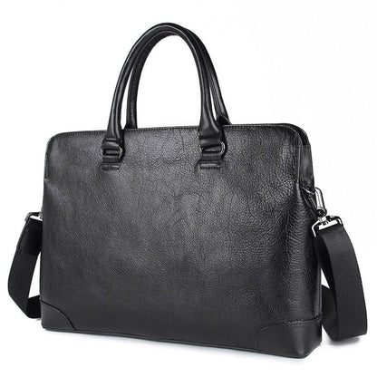 Slim Leather Briefcase - Dixvitas Wallets