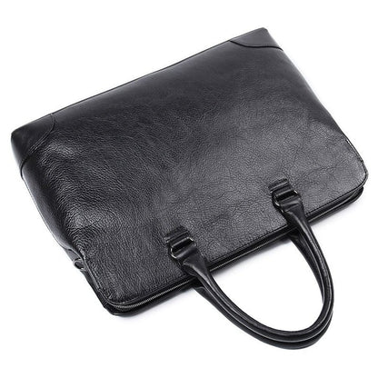 Slim Leather Briefcase - Dixvitas Wallets