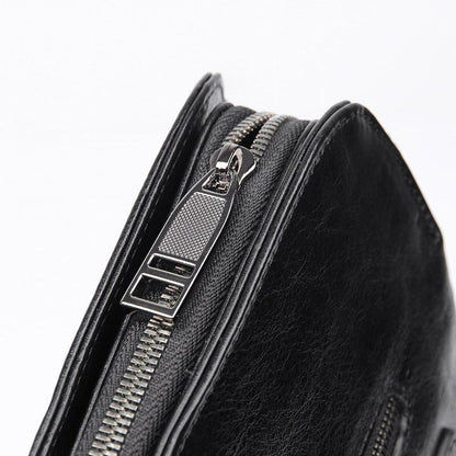 Slim Leather Briefcase - Dixvitas Wallets